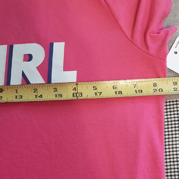 Maternity Tee Shirt Sonoma Brand Vibrant Pink With OH GIRL On Front Size XL - Picture 9 of 13